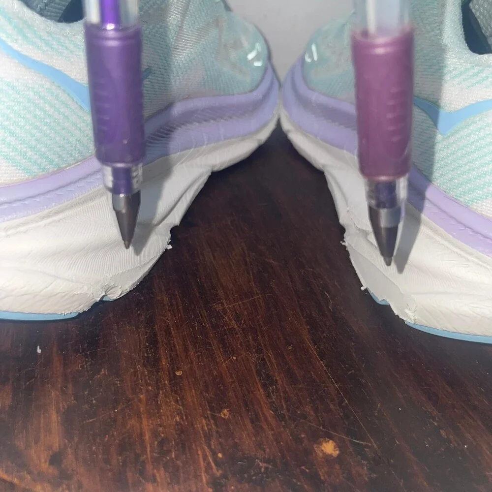Hoka One One Clifton 9 Women Size 8.5 Blue Purple Running Walking Shoes Sneakers